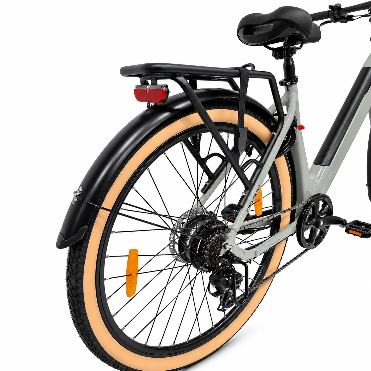 7. Bicicleta electrica Oras Devron 28200 - 28 inch, L, Gri Deschis
