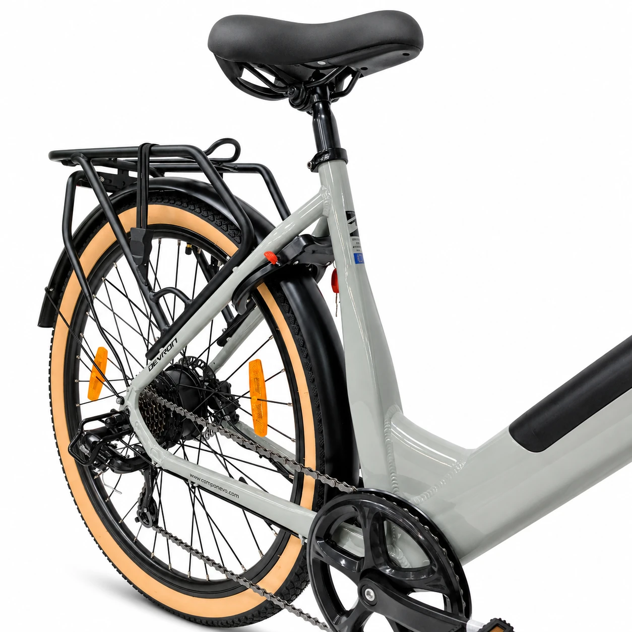9. Bicicleta electrica Oras Devron 28200 - 28 inch, L, Gri Deschis