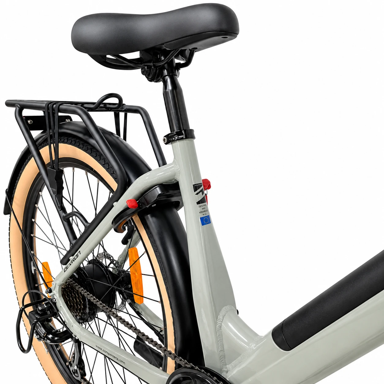 9. Bicicleta electrica Oras Devron 28200 - 28 inch, M, Gri Deschis