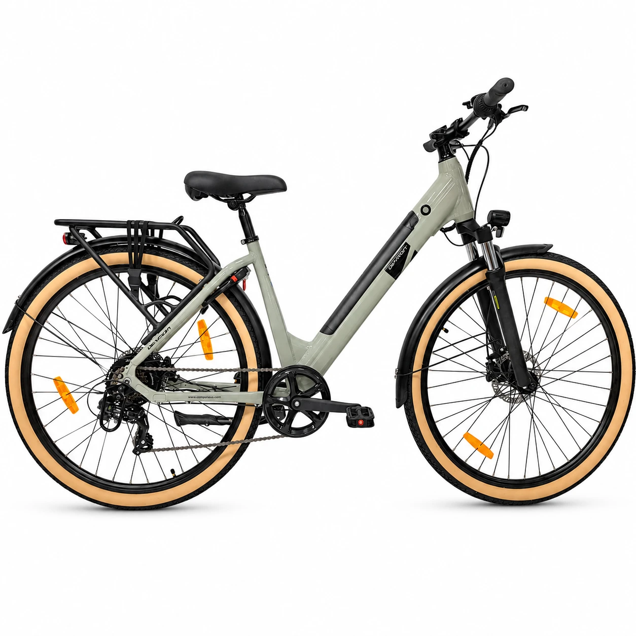 1. Bicicleta electrica Oras Devron 28200 - 28 inch, M, Gri Deschis