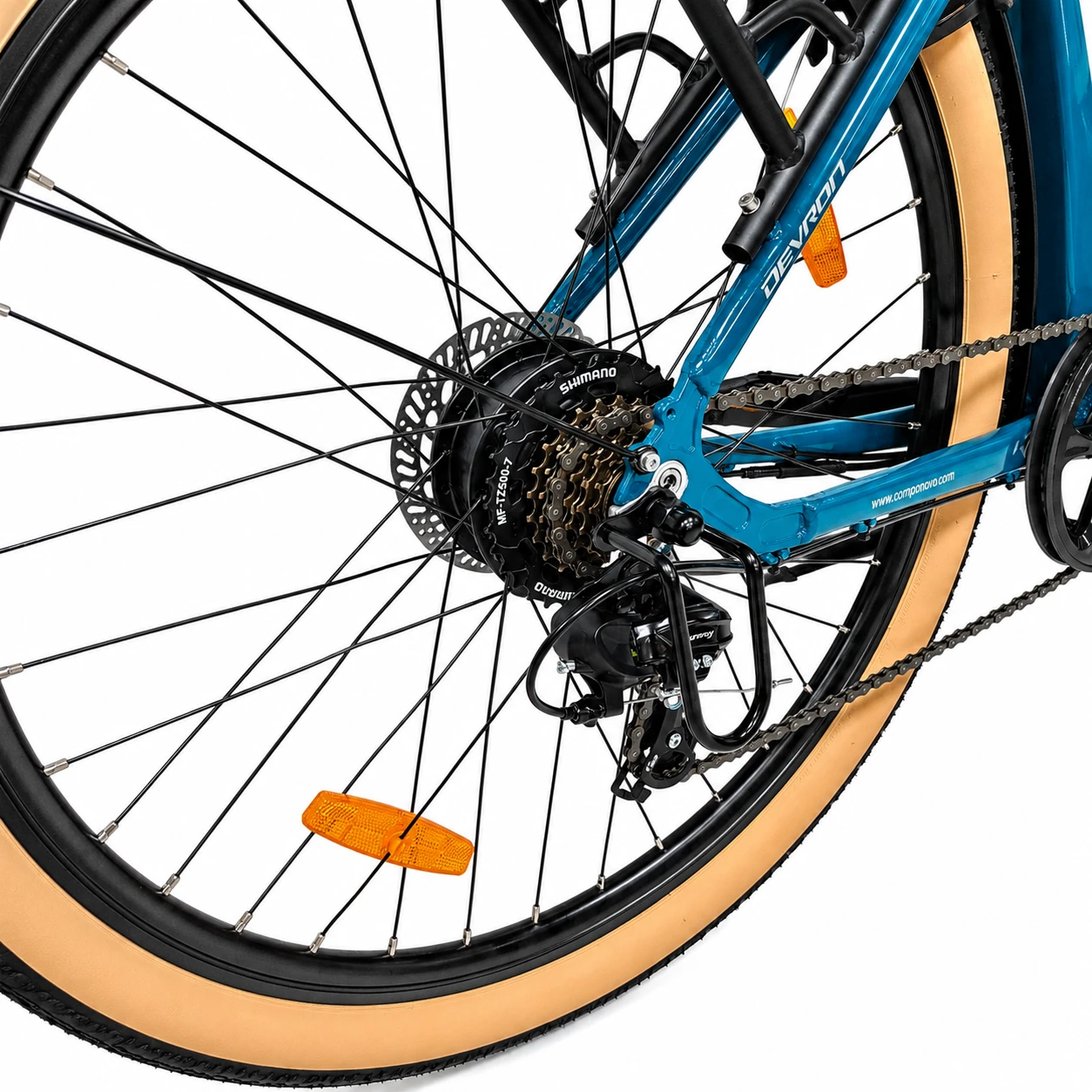 10. Bicicleta electrica Oras Devron 28200 - 28 inch, L, Albastru