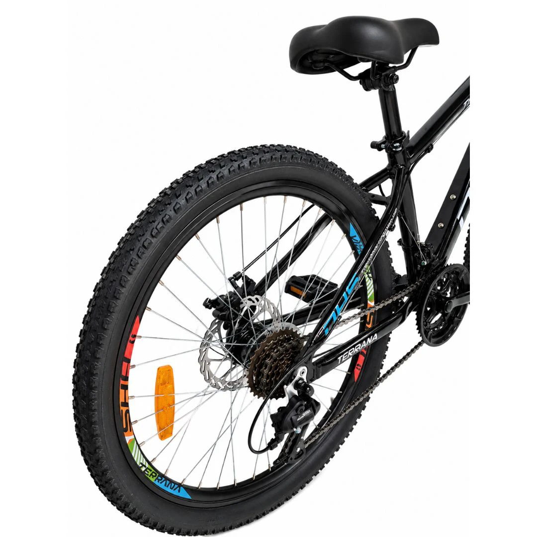 7. Bicicleta Copii Dhs Terrana 2423B, model 2026 - 24 Inch, Negru-Albastru