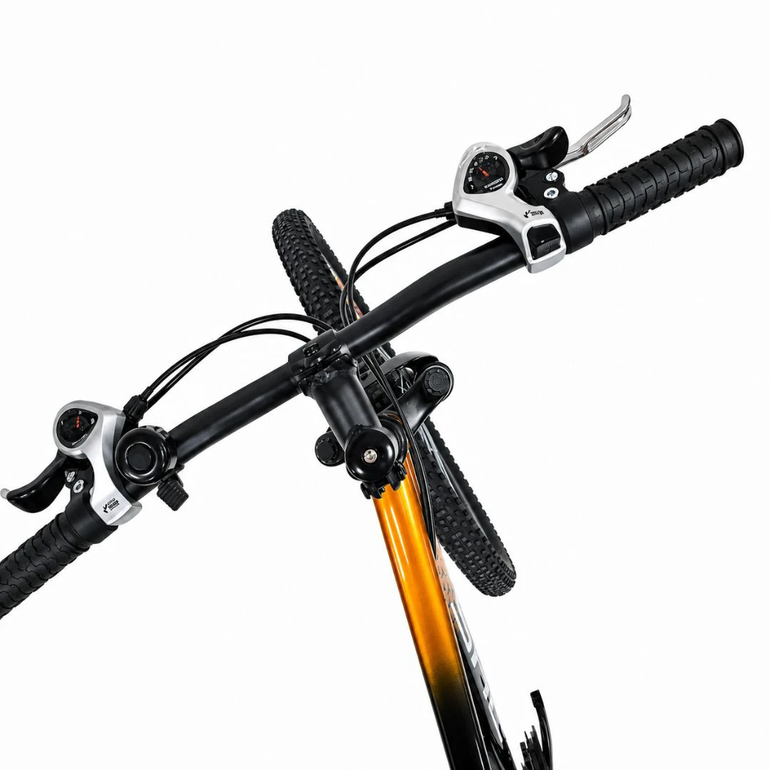 6. Bicicleta Copii Dhs Terrana 2423B, model 2026 - 24 Inch, Negru-Portocaliu