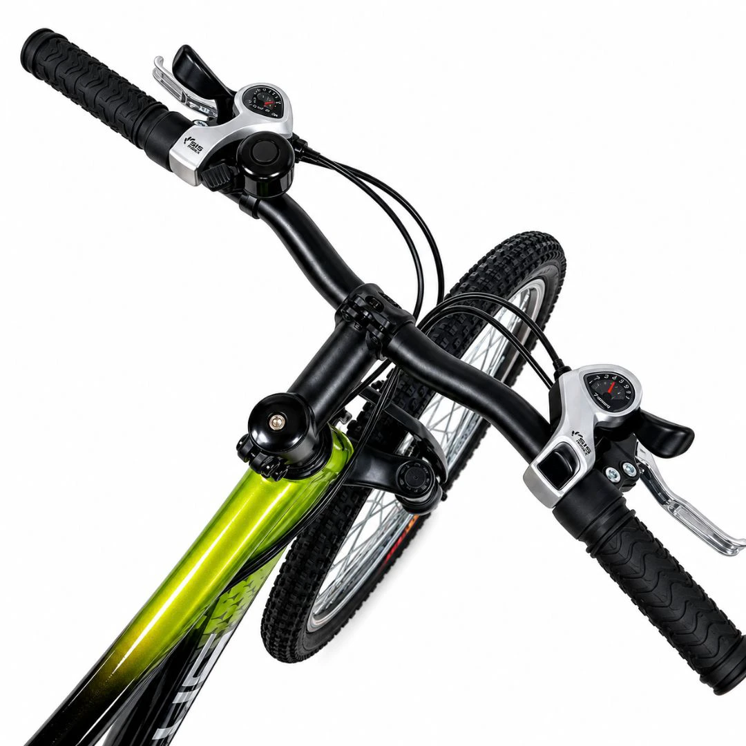 6. Bicicleta Copii Dhs Terrana 2423B, model 2026 - 24 Inch, Negru-Verde