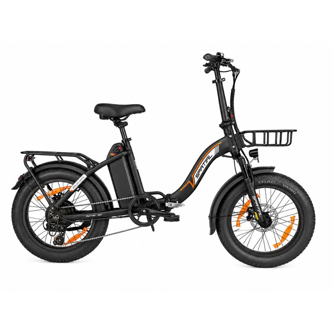 1. Bicicleta electrica pliabila Spatial Parrot 1.2 - 20 inch, Negru