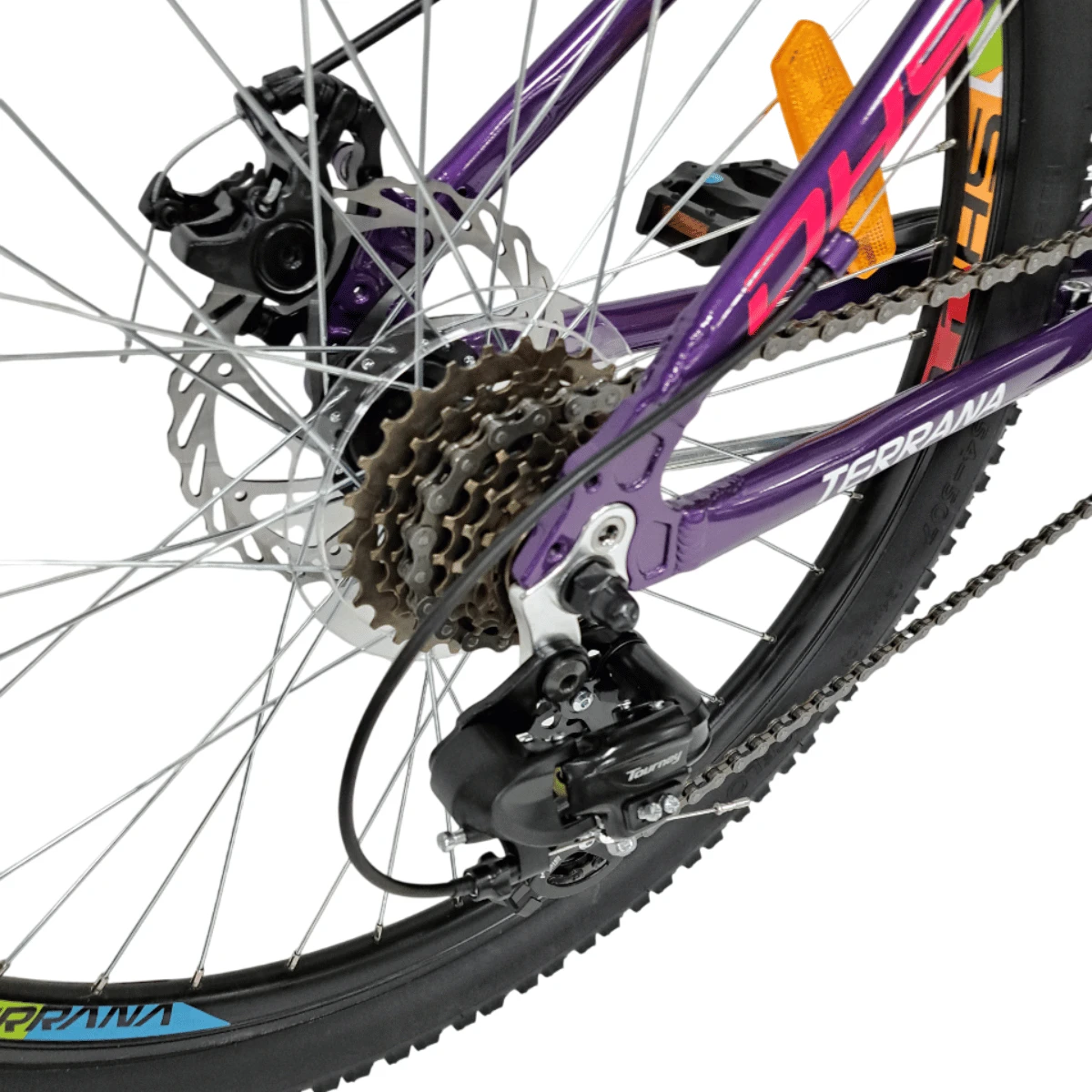 7. Bicicleta Copii Dhs Terrana 2423B, model 2026 - 24 Inch, Roz-Violet