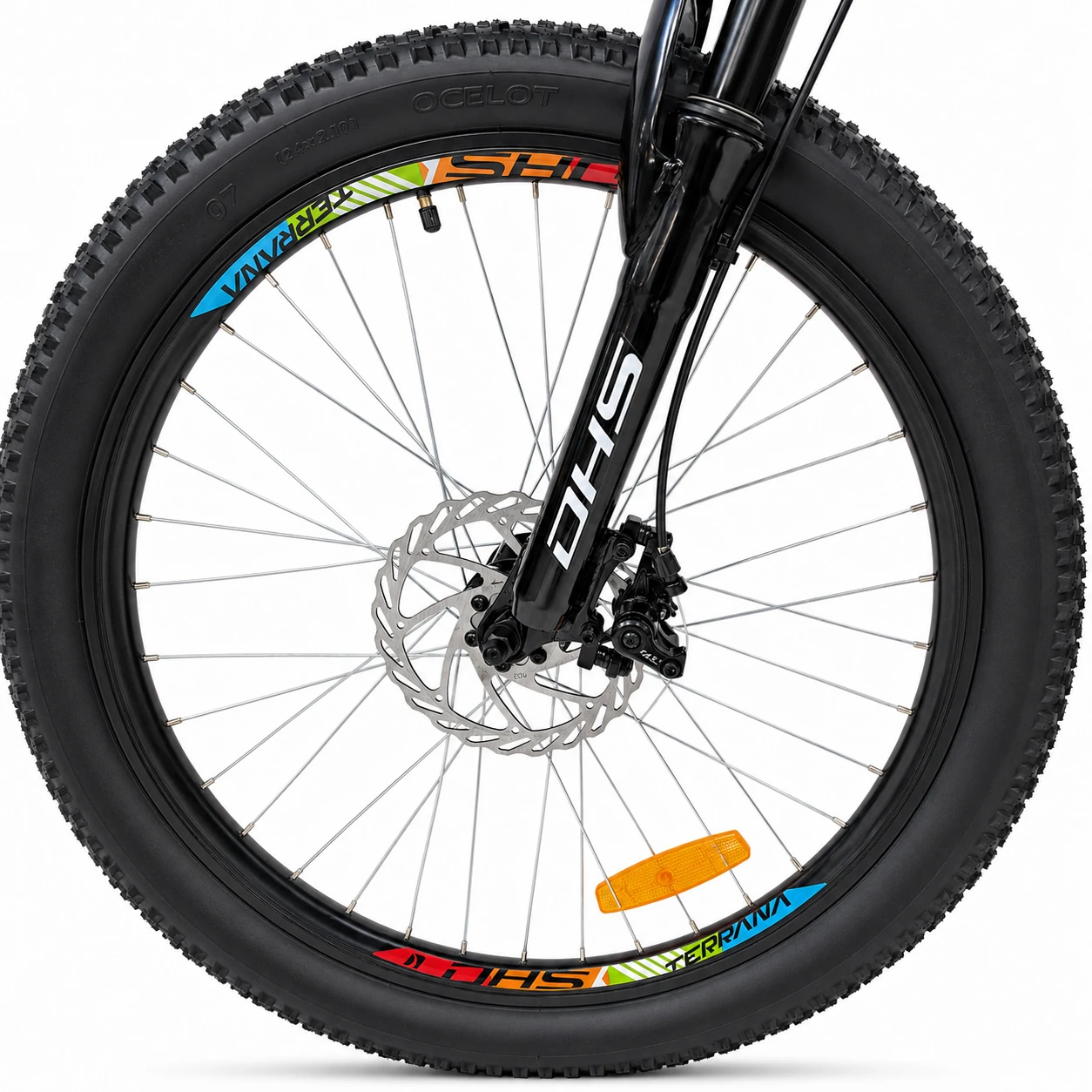 10. Bicicleta Copii Dhs Terrana 2423B, model 2026 - 24 Inch, Rosu-Negru
