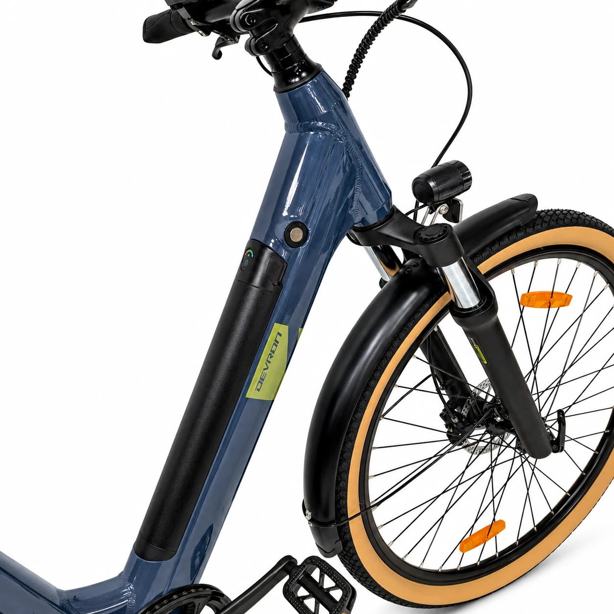 11. Bicicleta electrica Oras Devron 28200 - 28 inch, M, Gri Inchis