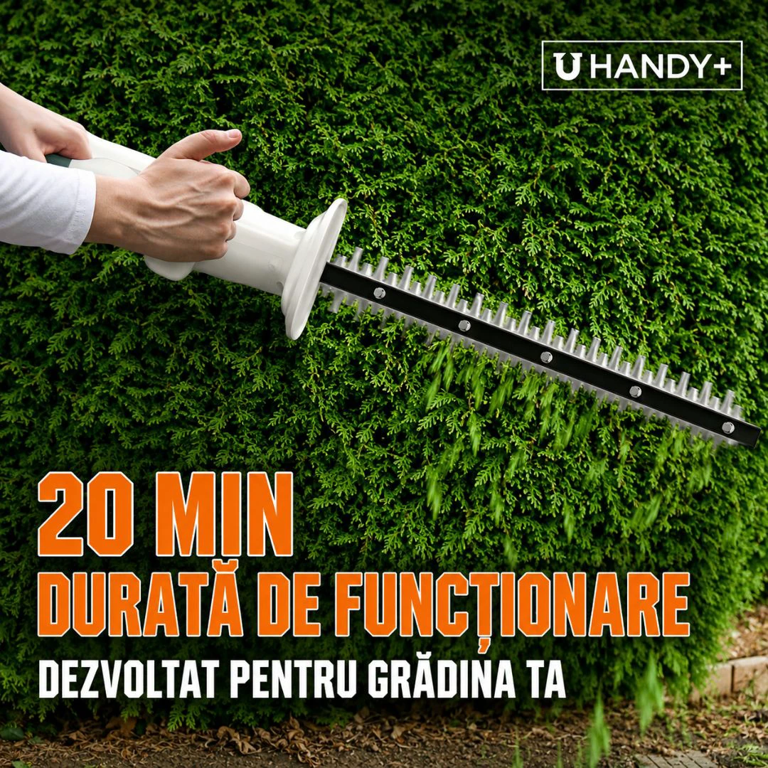 7. Foarfeca electrica pentru gard viu Litheli U20HT01, 20V, acumulator 2Ah inclus, lama 450 mm