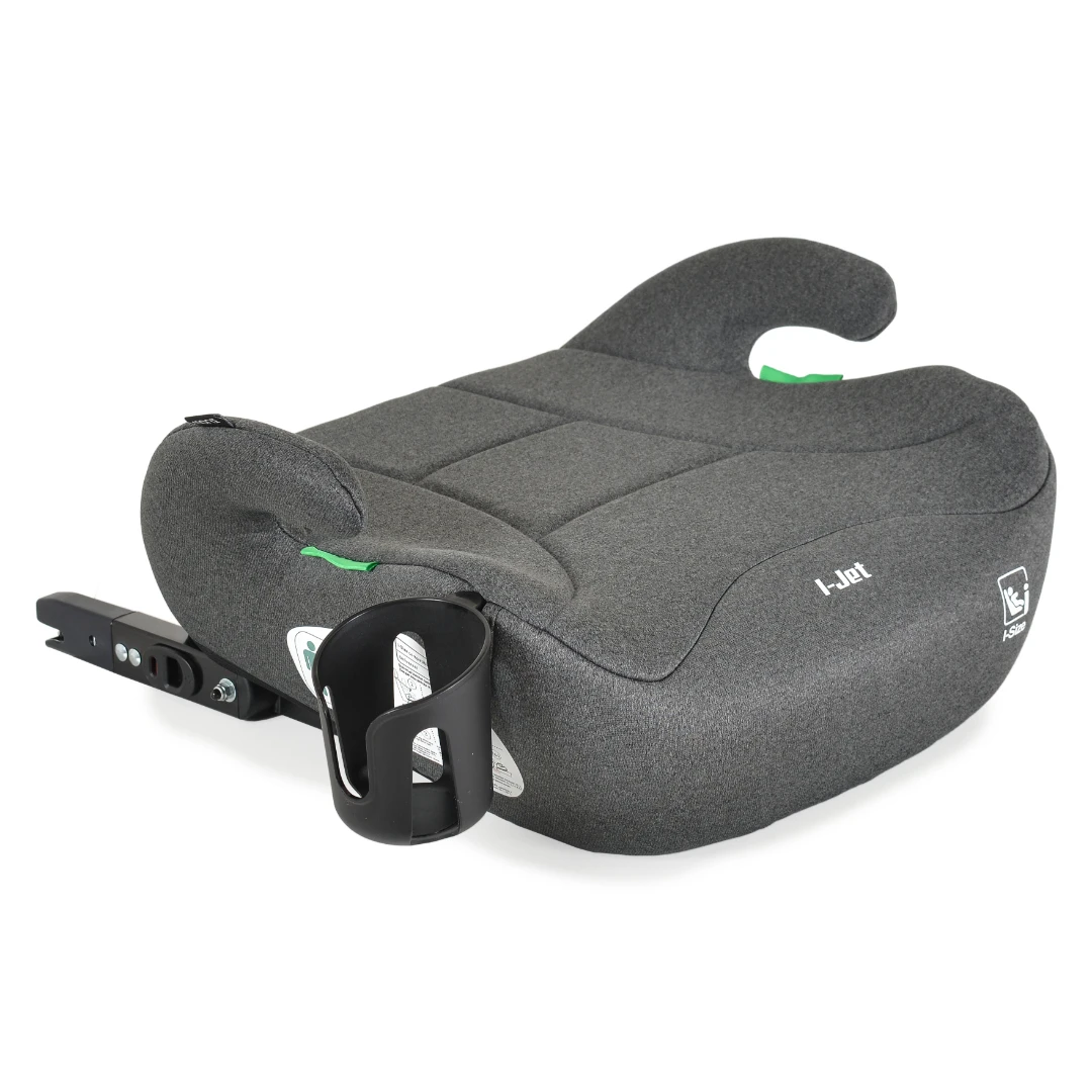 1. Inaltator auto copii Cangaroo I-Jet 125-150 cm, 6-12 ani, siguranta si confort in masina, Gri