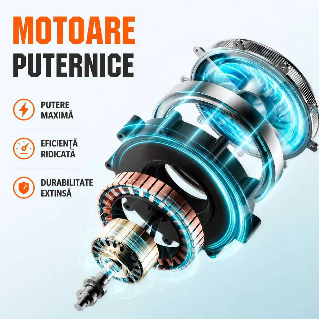 5. Trimmer electric pentru iarba Litheli U20GT01, 20V, acumulator 2Ah inclus, latime taiere 250 mm