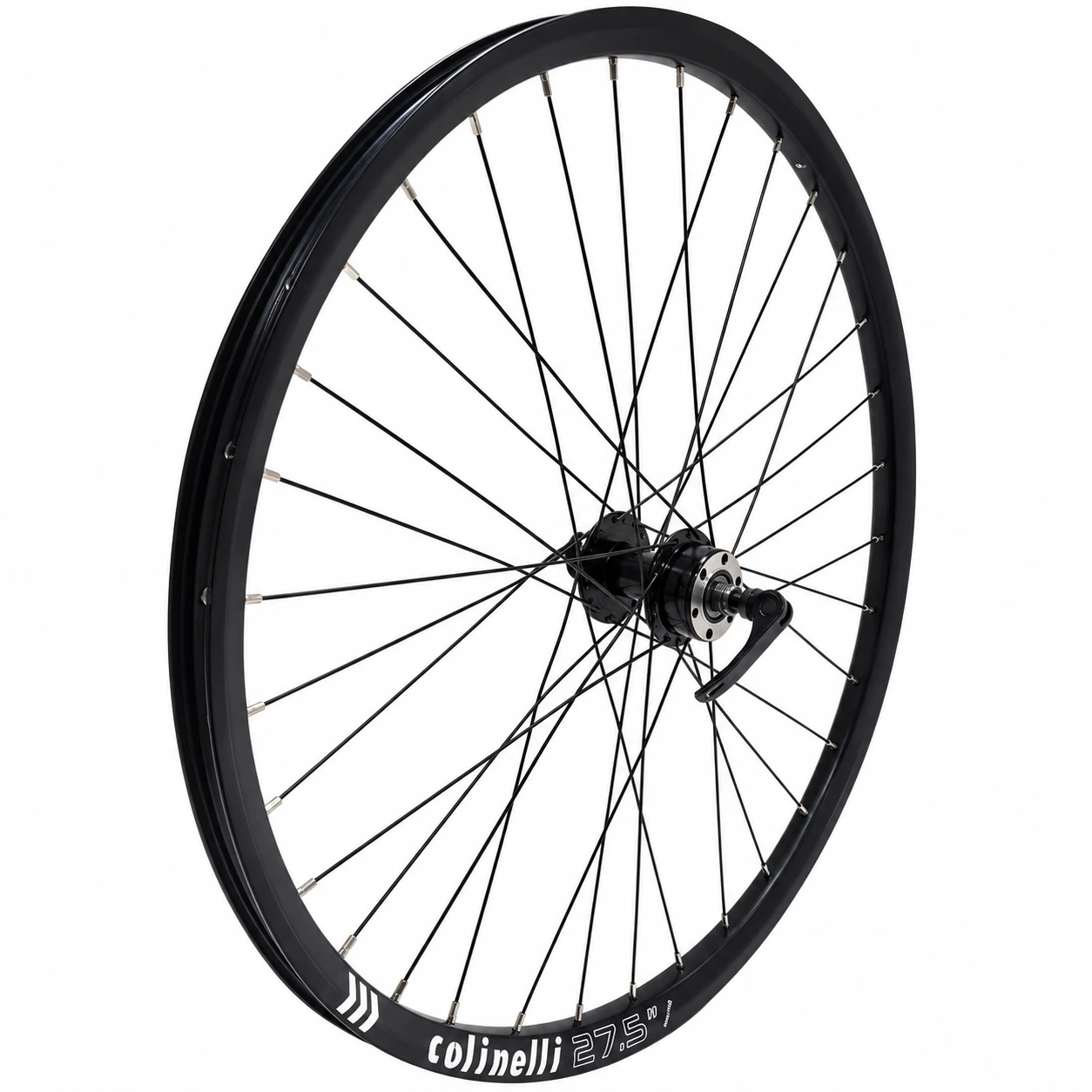 1. Roata Fata Taurus 27.5", Disc Brake, Butuc Otel 32H ED, Negru