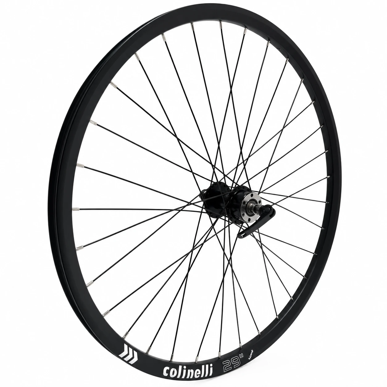 1. Roata Fata Taurus 29", Disc Brake, Butuc Spate QR, 32H, Negru
