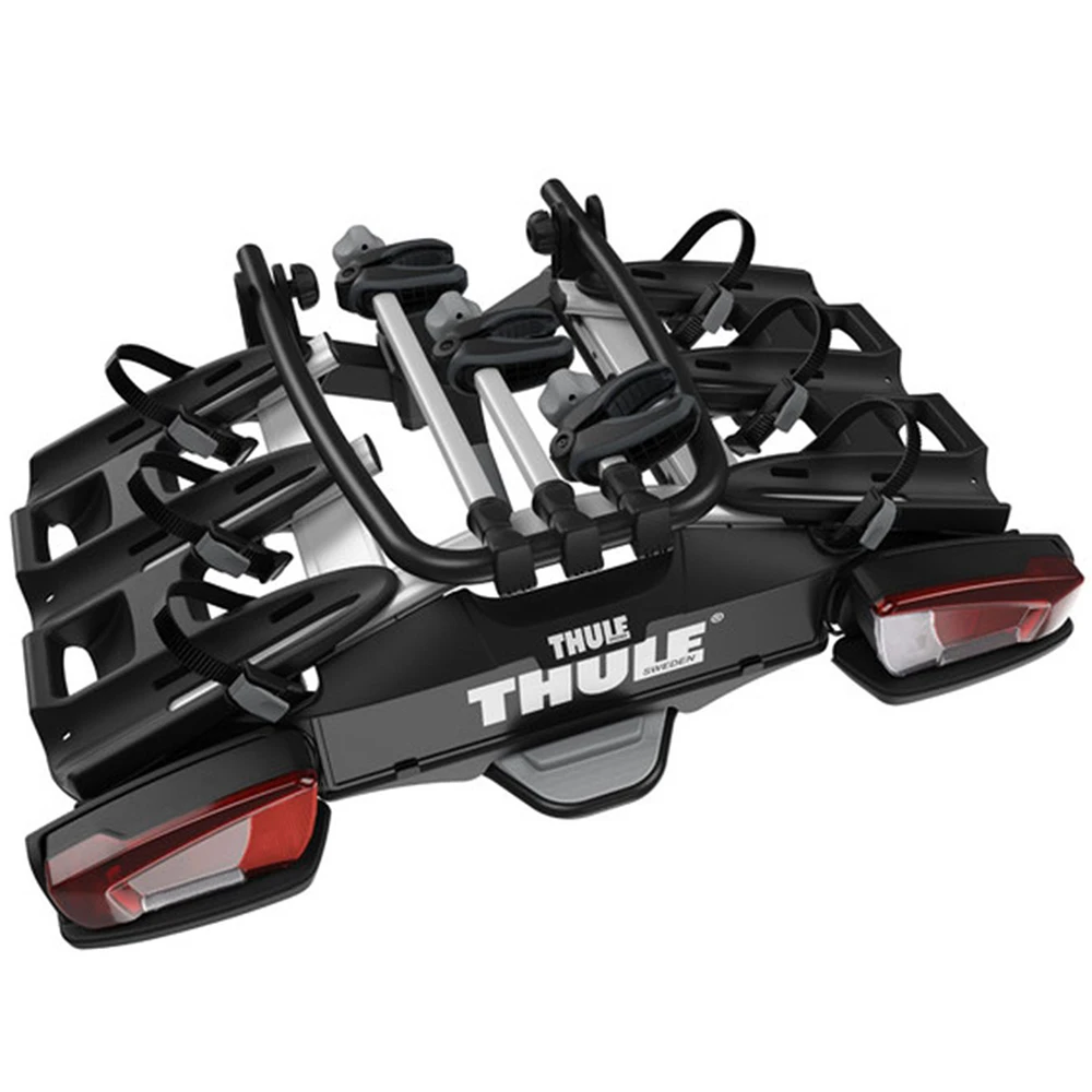 4. Suport pentru 3 biciclete, Thule VeloCompact 926, cu prindere pe carligul de remorcare