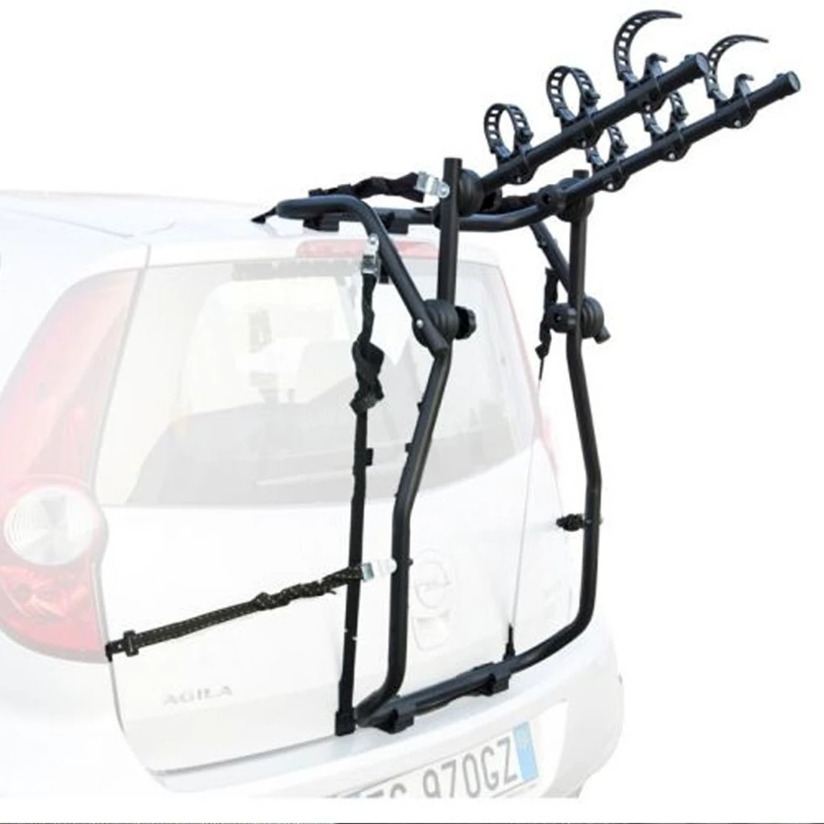 1. Suport bicicleta Green Valley Adventure 160530 lung cu prindere pe haion pentru 3 biciclete