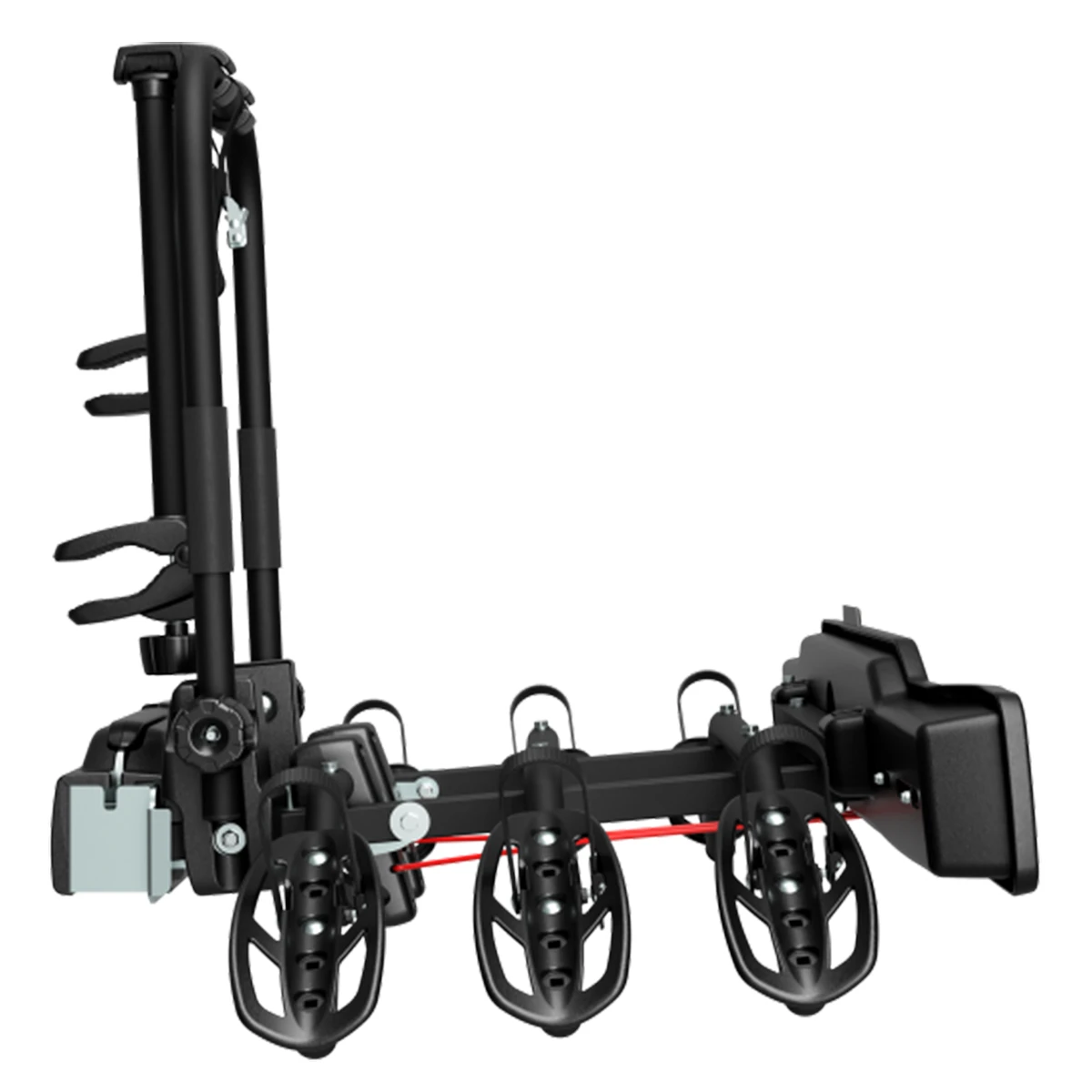 5. Suport pentru 3 biciclete, Peruzzo Parma 706/3, Negru, cu prindere pe carligul de remorcare