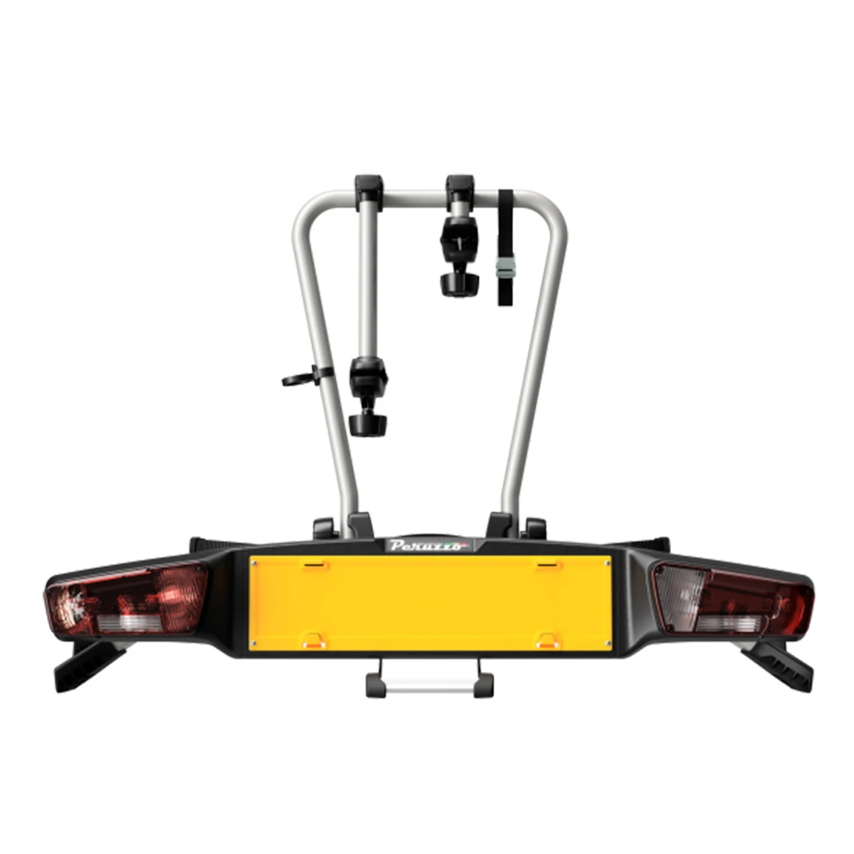 2. Suport pentru 2 biciclete electrice, Peruzzo Atlantis 714, cu prindere pe carligul de remorcare