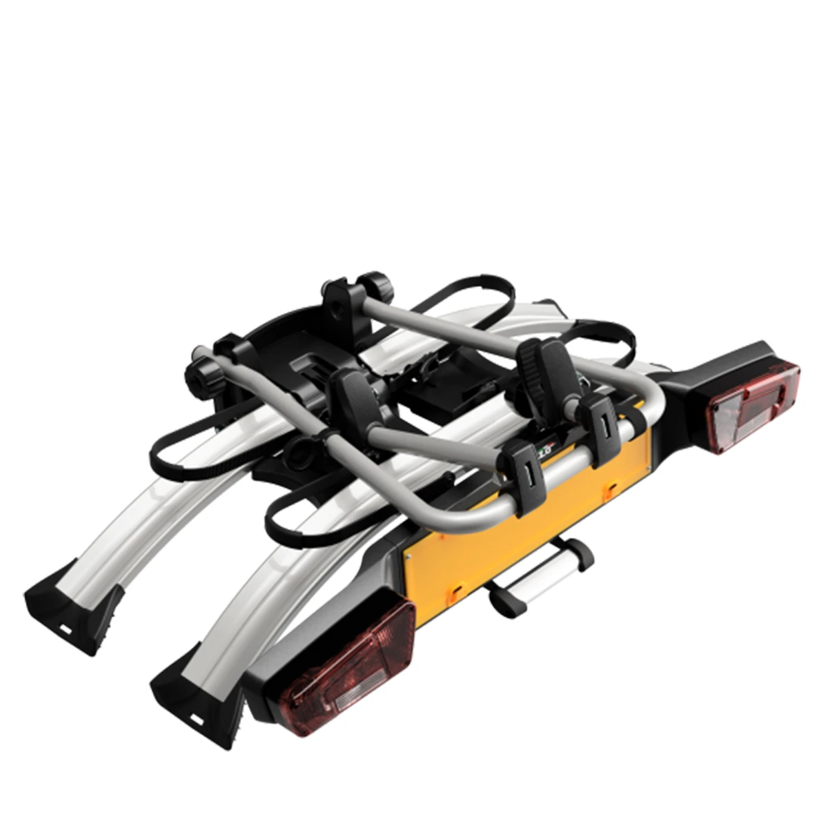 3. Suport pentru 2 biciclete electrice, Peruzzo Atlantis 714, cu prindere pe carligul de remorcare