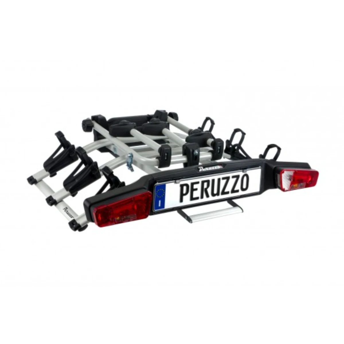 4. Suport pentru 3 biciclete electrice, Peruzzo Zephyr 713/3E, cu prindere pe carligul de remorcare