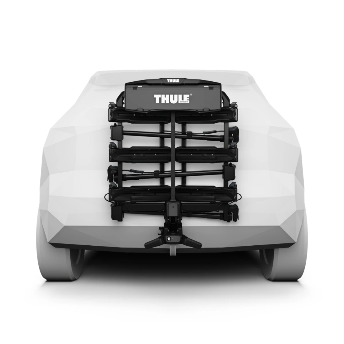 3. Suport pentru 3 biciclete, Thule OutPace, cu prindere pe carligul de remorcare