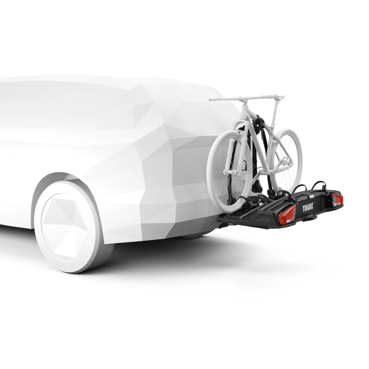 4. Suport pentru 3 biciclete, Thule VeloSpace 3, cu prindere pe carligul de remorcare