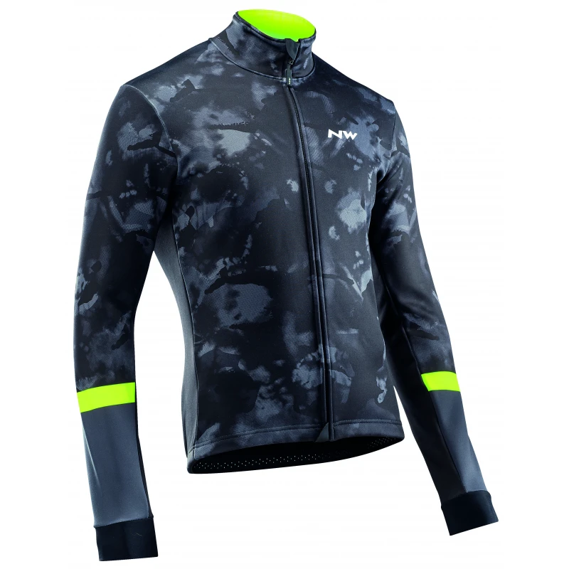 1. Jacheta Northwave Blade Total Protection, camo negru-galben fluo XL