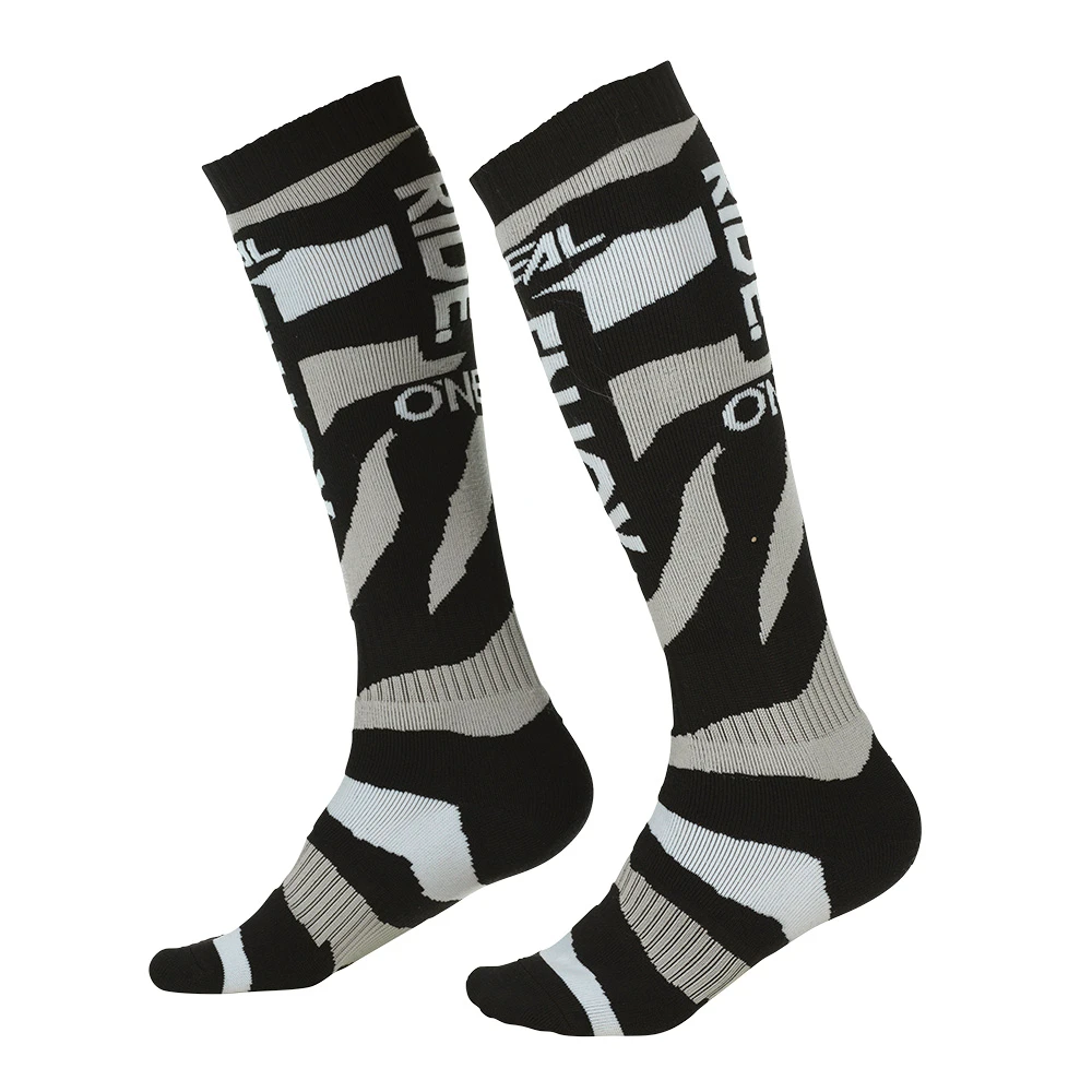 1. Sosete Ciclism O'Neal PRO MX Zooneal, Negru, alb - Unisize