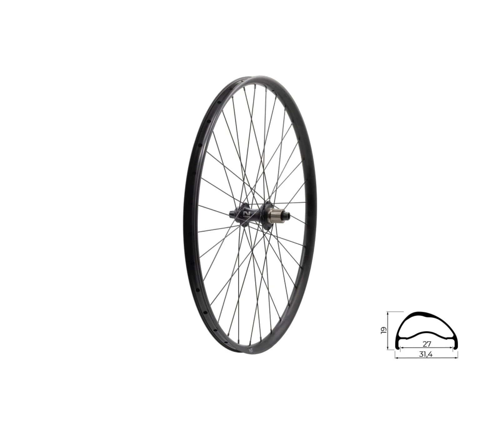 1. Roata Bicicleta Spate KLS Segador 27 SL DSC R 27.5 Negru