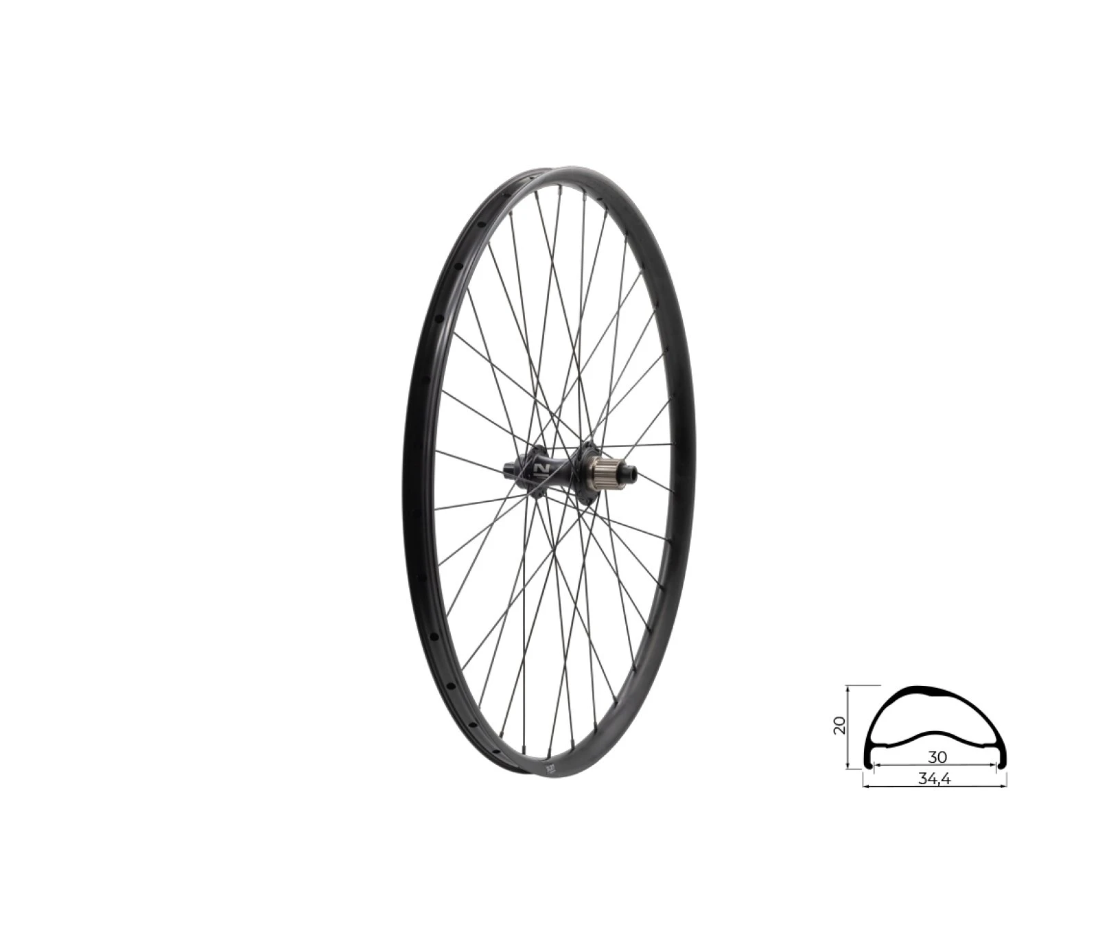 1. Roata Bicicleta Spate KLS Segador 30 SL DSC R 28-29 Negru
