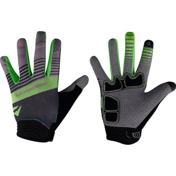 1. Manusi Bicicleta Lungi Merida ME17, gel, verde-negru XS
