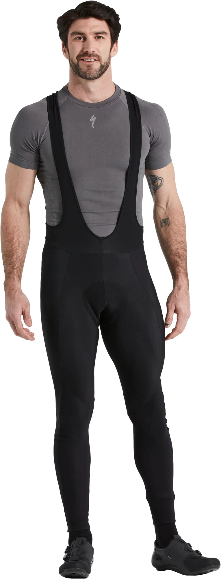 1. Pantaloni Ciclism Lungi Specialized RBX Comp Thermal Bib Tight Men, negru XL