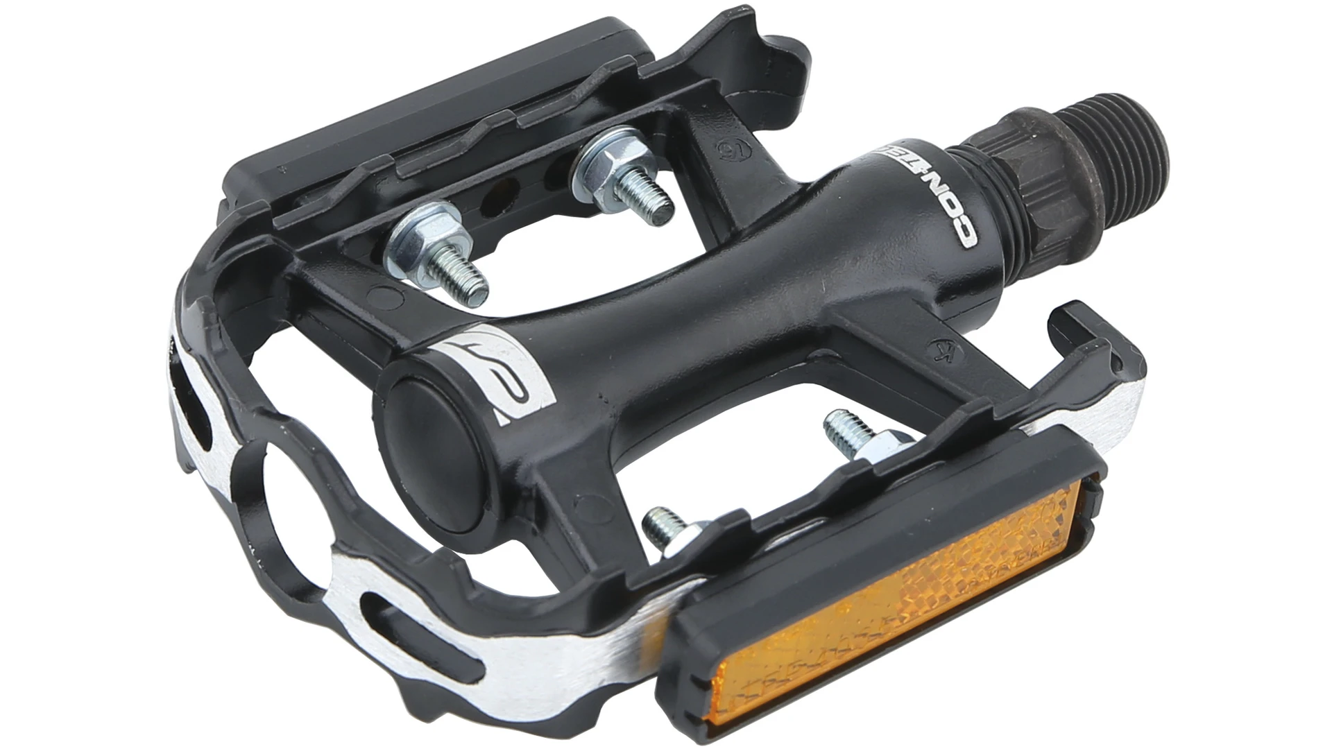 1. Pedale Bicicleta Contec CP-042 MTB/ATB aluminiu - Negru/Argintiu