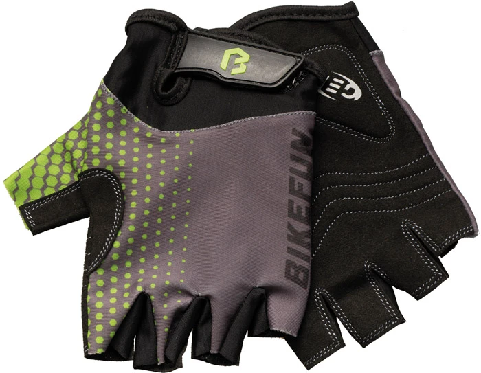 1. Manusi Bicicleta Scurte BikeFun Leader, negru-verde S
