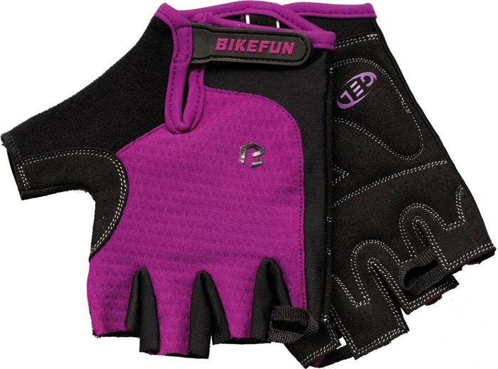 1. Manusi Bicicleta Scurte BikeFun Missy, lila XL