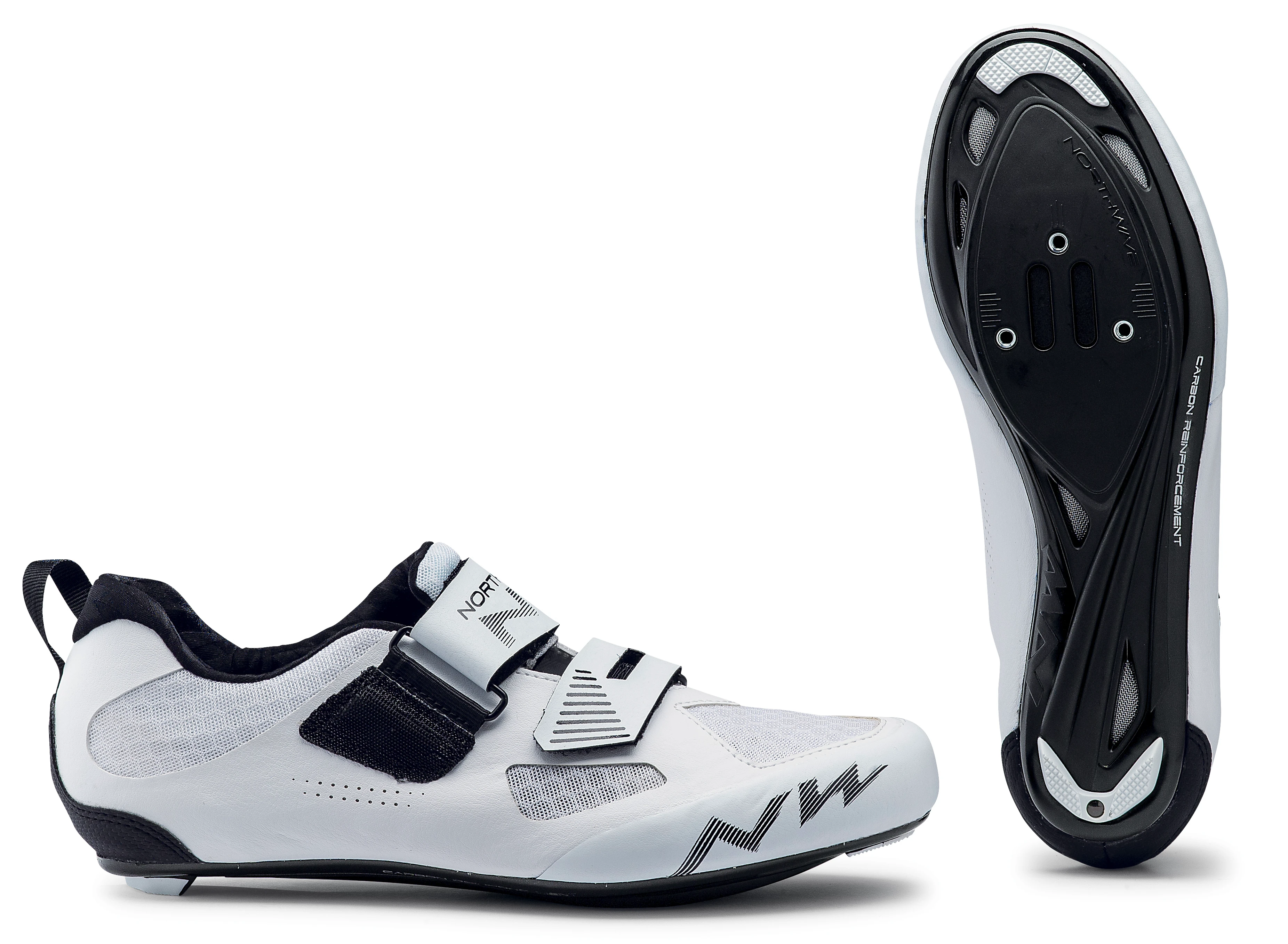 1. Pantofi Northwave Triatlon Tribute 2, carbon, 39, alb