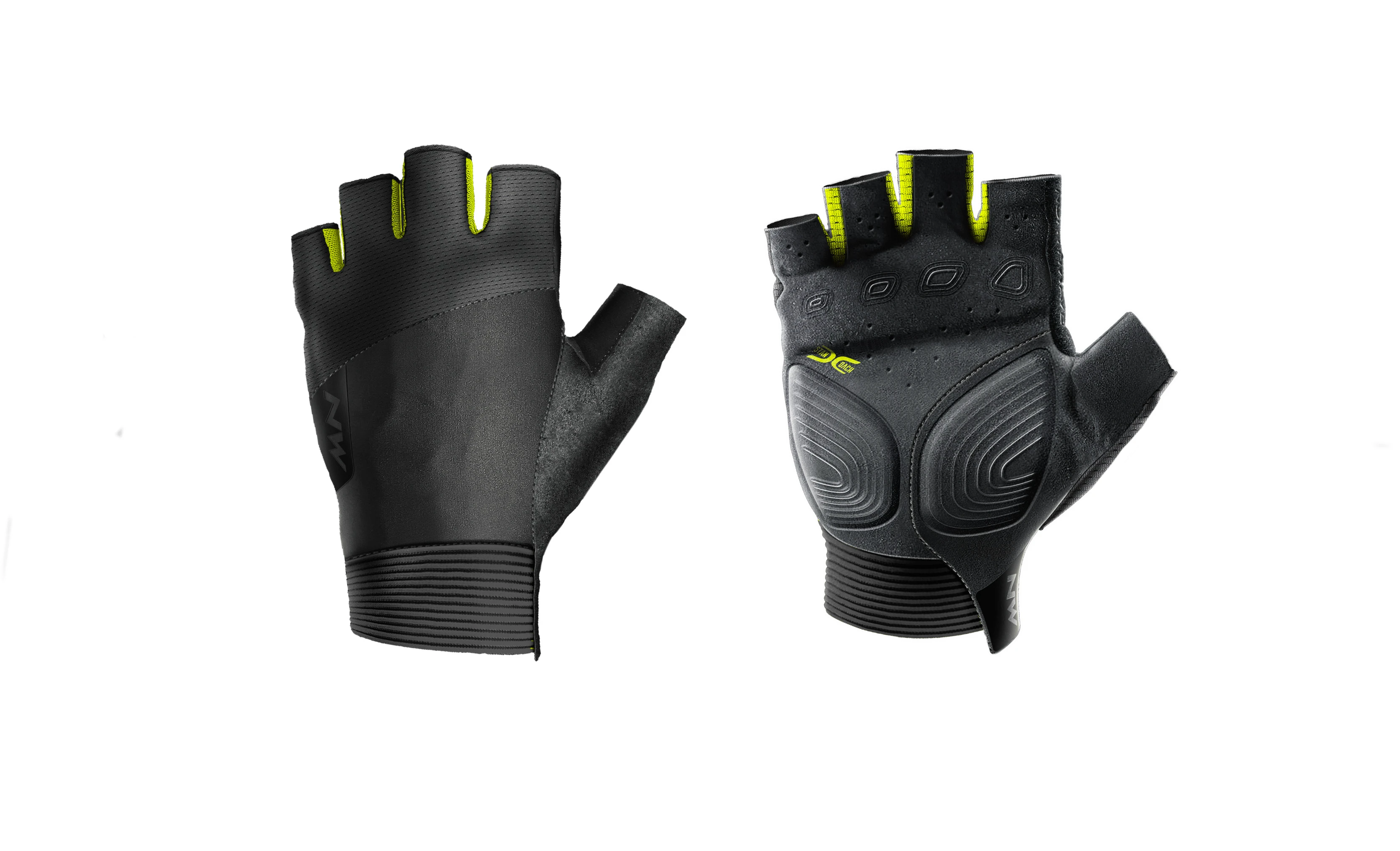 1. Manusi Bicicleta Scurte Northwave Extreme, fluo-negru S