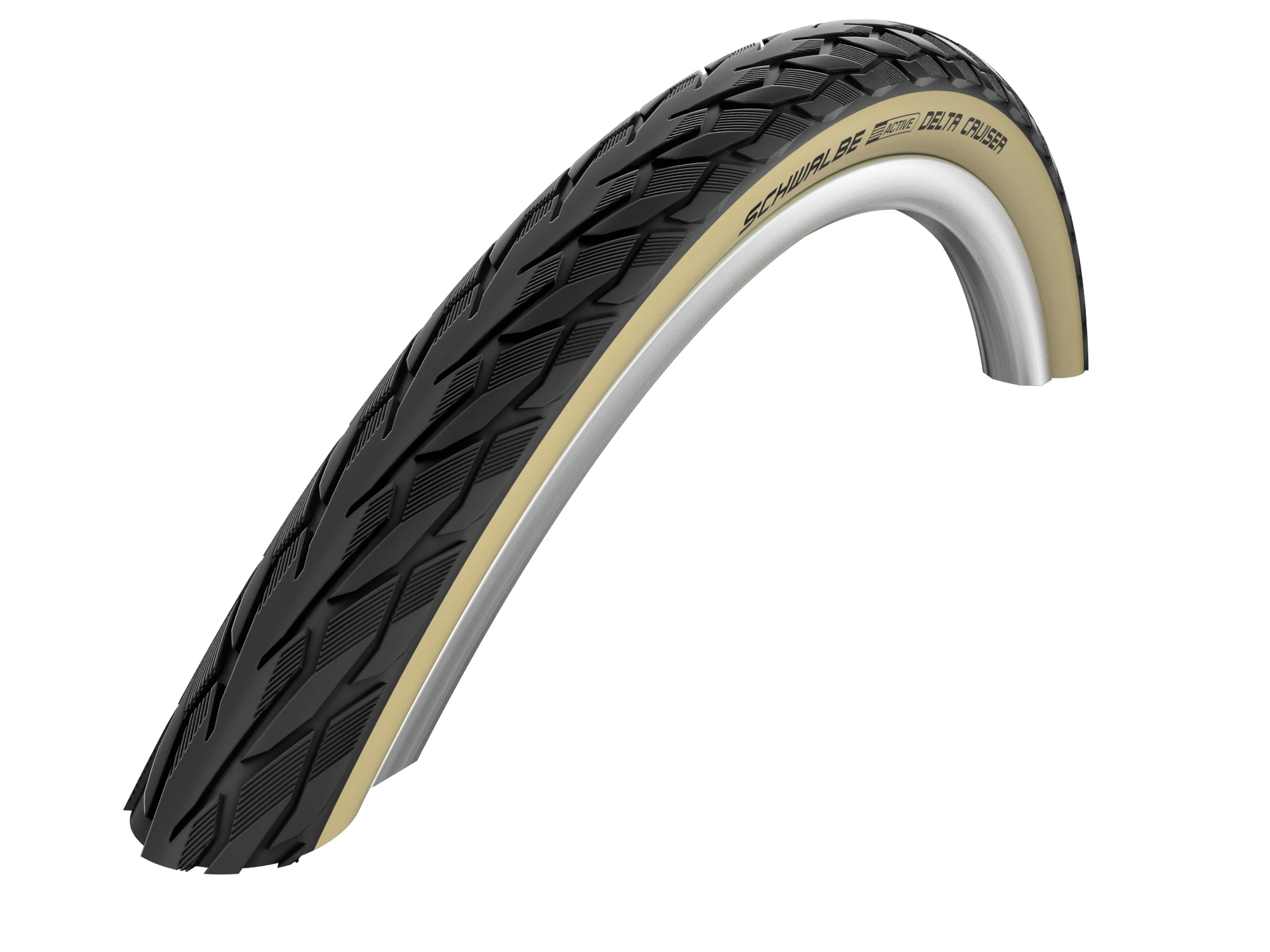 1. Anvelopa Schwalbe Delta Cruiser - 28x1.10 700x28C (28-622) HS431 B/G SBC negru/Bej