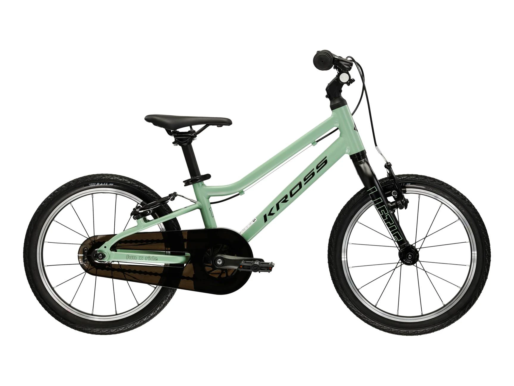 1. Bicicleta Copii Kross Liftie 16 2026 Verde-Negru