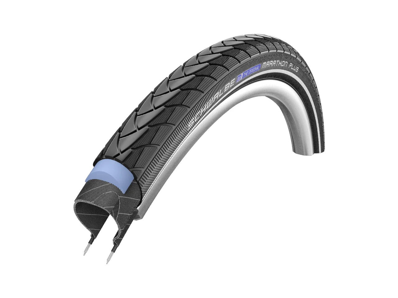 1. Anvelopa Schwalbe Marathon Plus HS440 28x1.50" 40-622, negru