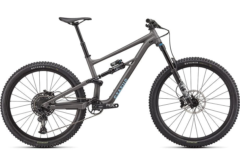 1. Bicicleta Full Suspension Specialized Status 160, 29/27.5, Satin Smoke-Arctic Blue S4