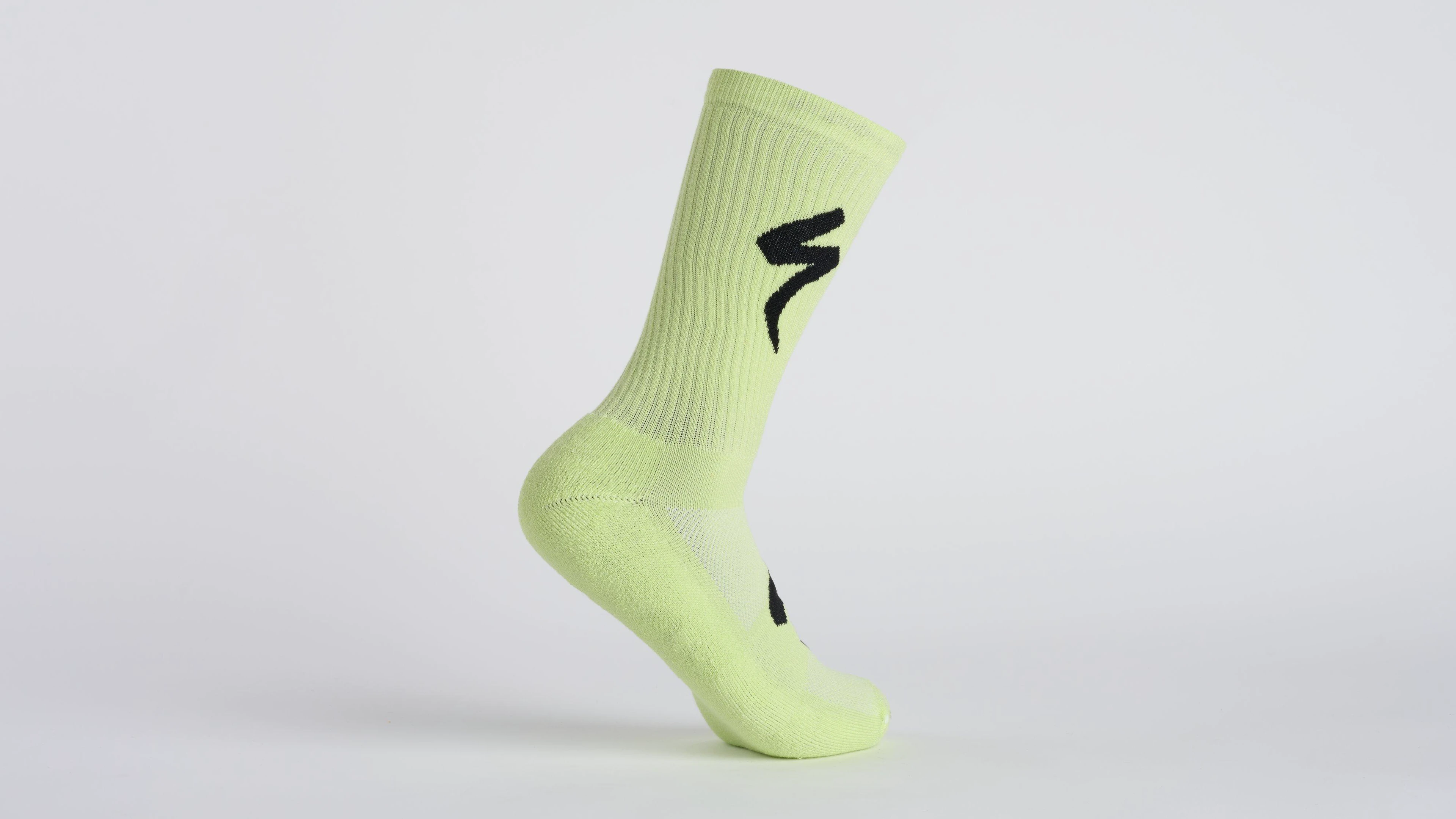 1. Sosete Specialized Techno MTB Logo Tall - Limestone - L