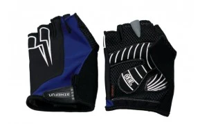 1. Manusi Bicicleta Scurte BikeFun Radical, albastru-negru S