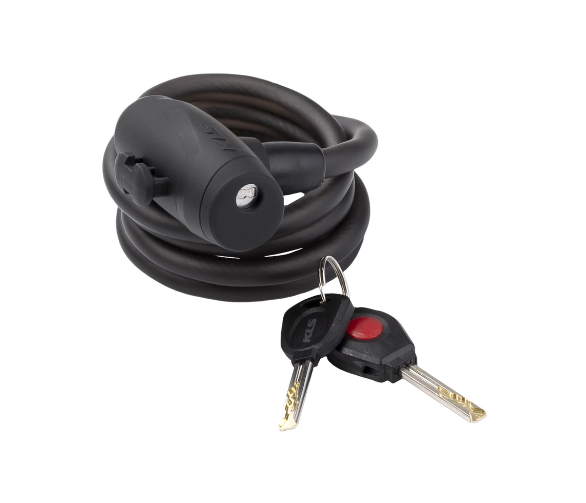 1. Antifurt Bicicleta Cablu spiralat Kellys KLS Coil, 180cm