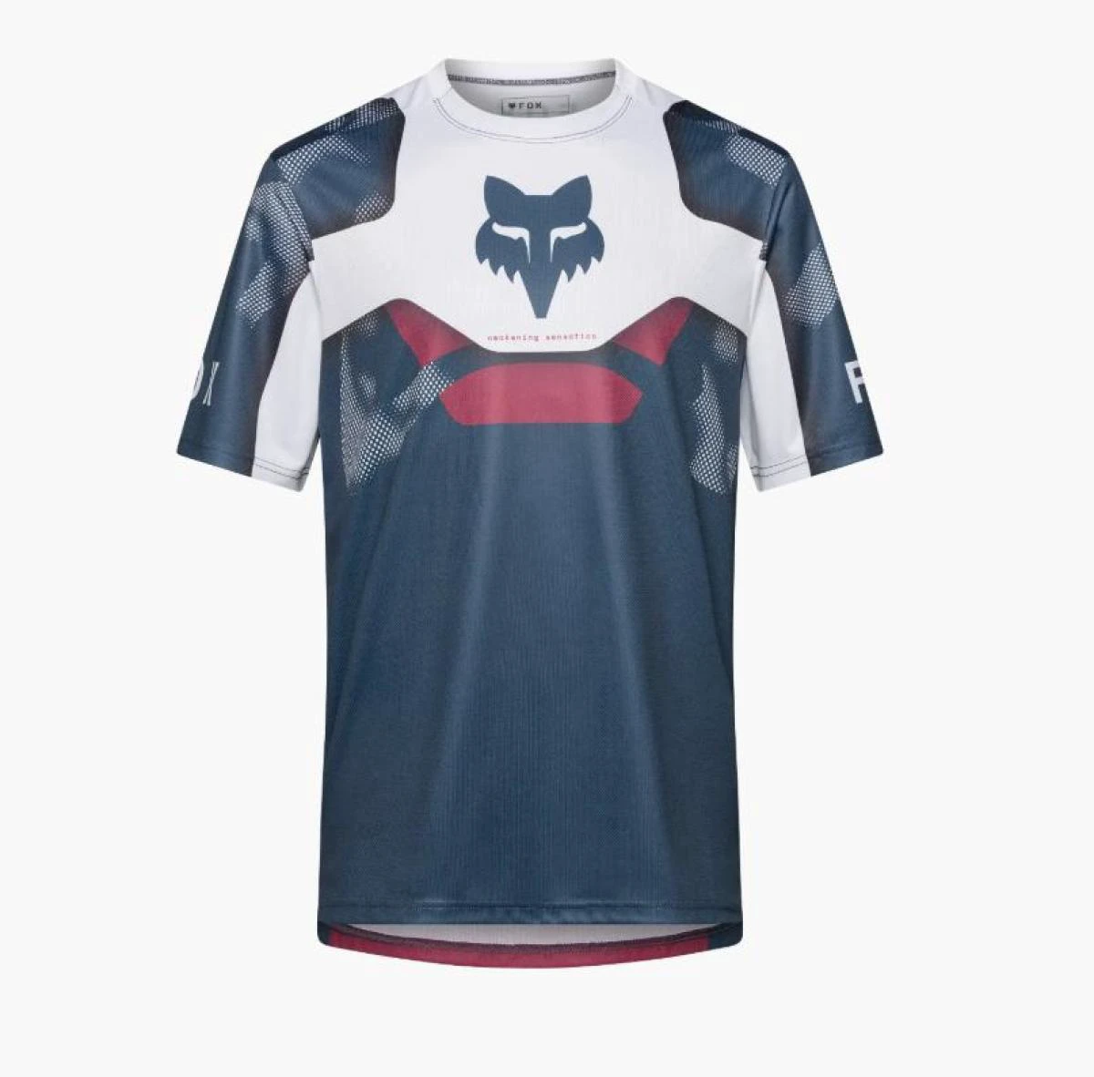 1. Tricou Ciclism Fox Racing Ranger SS Tactile-Alb S