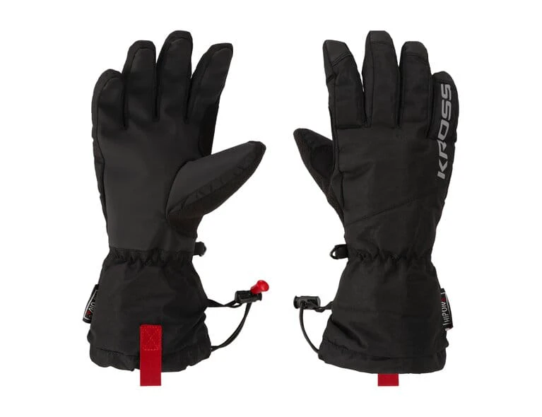 1. Manusi Bicicleta Kross Thermal 2.0 5F, negru-rosu - XXL