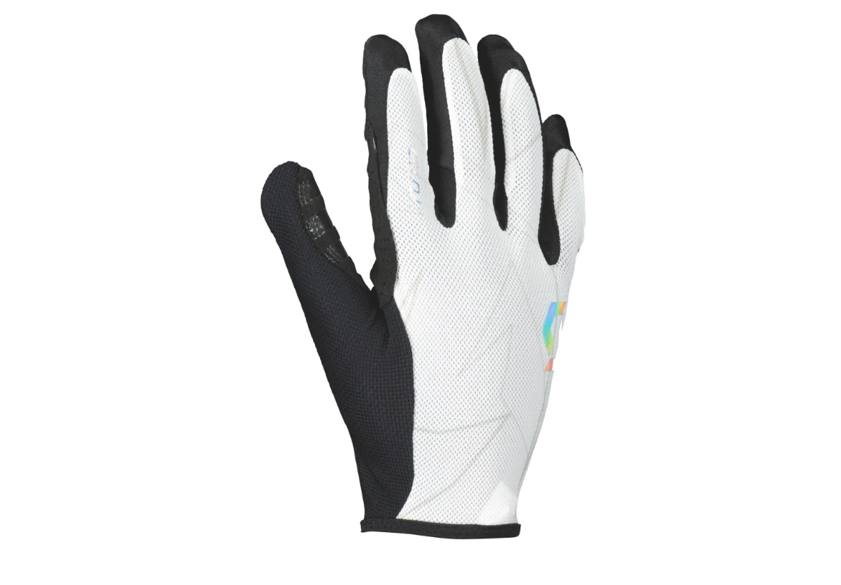 1. Manusi Bicicleta Lungi Scott Traction Tuned, albe-negre XS