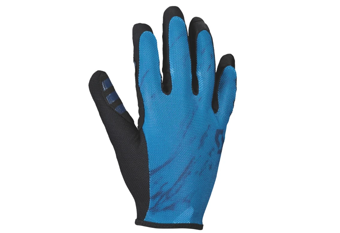 1. Manusi Bicicleta Lungi Scott Traction LF, Storm Blue / Midnight Blue XS