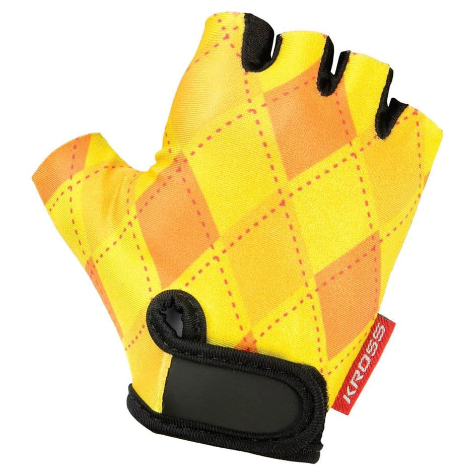 1. Manusi Bicicleta Scurte Kross Yellow Joy, galben - XS