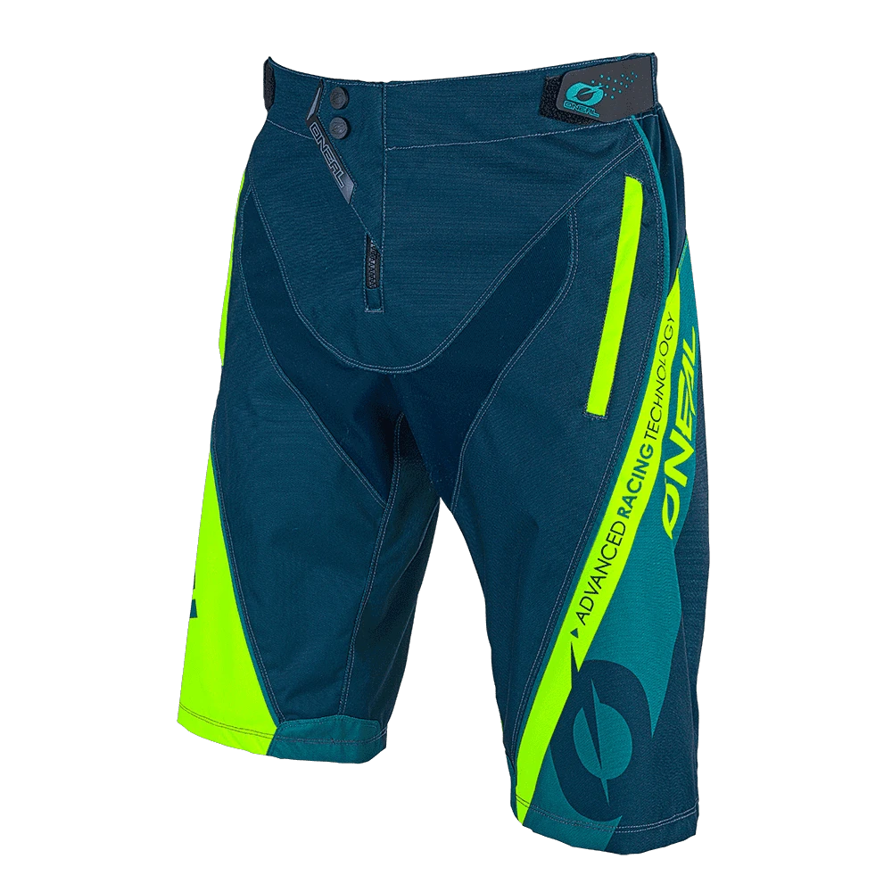 1. Pantaloni Ciclism Scurti O'Neal Element FR Hybrid, verde 28/44