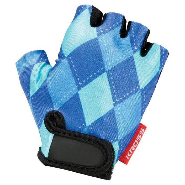 1. Manusi Bicicleta Scurte Kross Blue/White Joy - XS